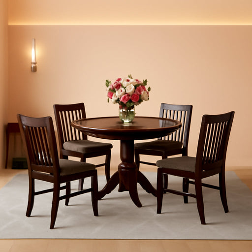 Mahogany 5-Piece Dining Table Set
