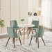 Set of 2 Velvet Dining Chairs, Cactus