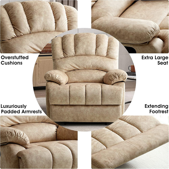 Oversized Lazy Boy Recliner, Beige