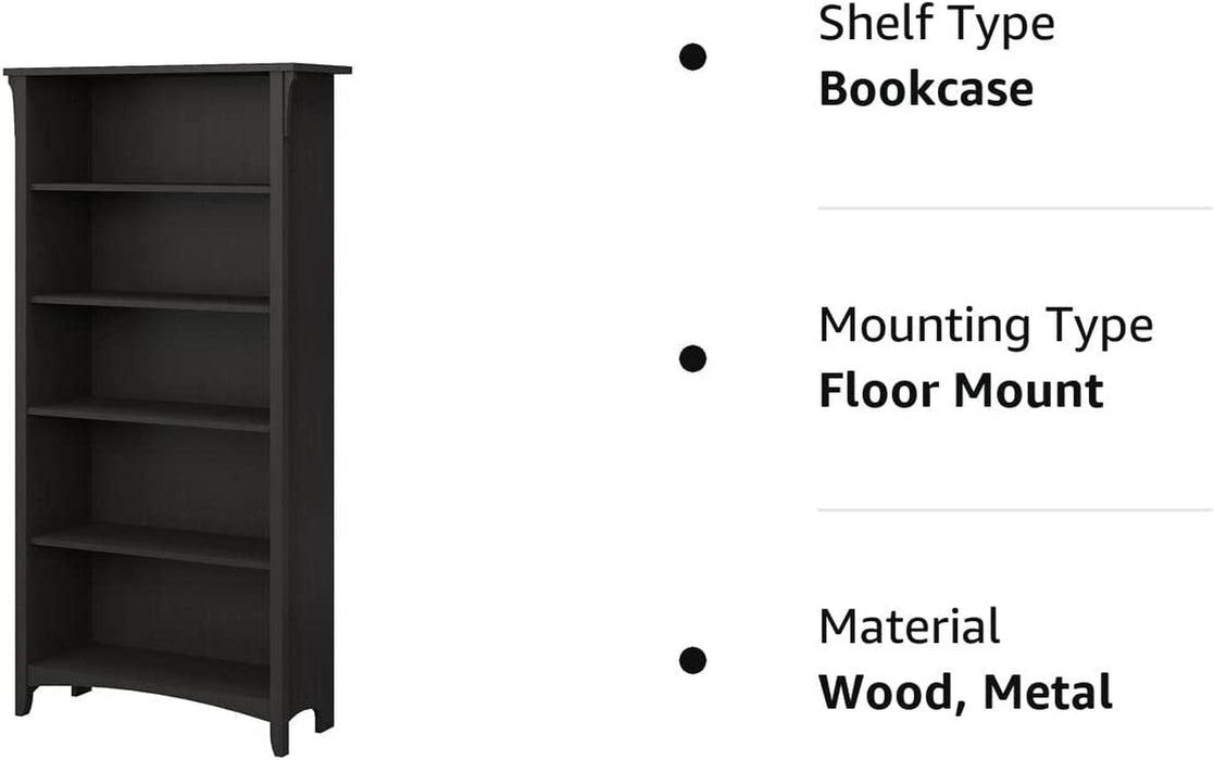 Tall Bookcase for Home Office and Living Room