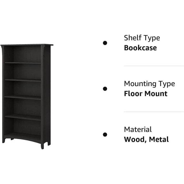Tall Bookcase for Home Office and Living Room