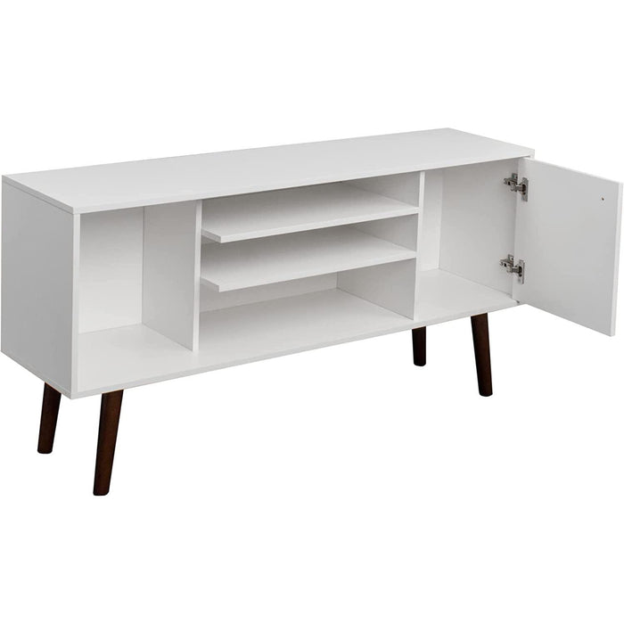 Farmhouse TV Stand with Storage for Large Tvs