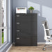 4-Drawer Metal File Cabinet with Lock