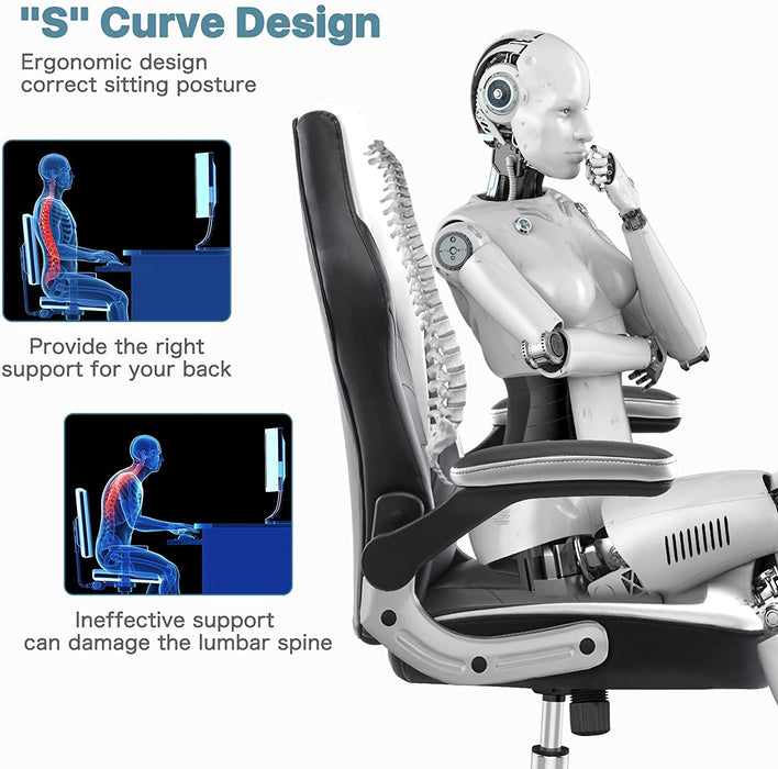 Ergonomic Swivel Chair with Lumbar Support