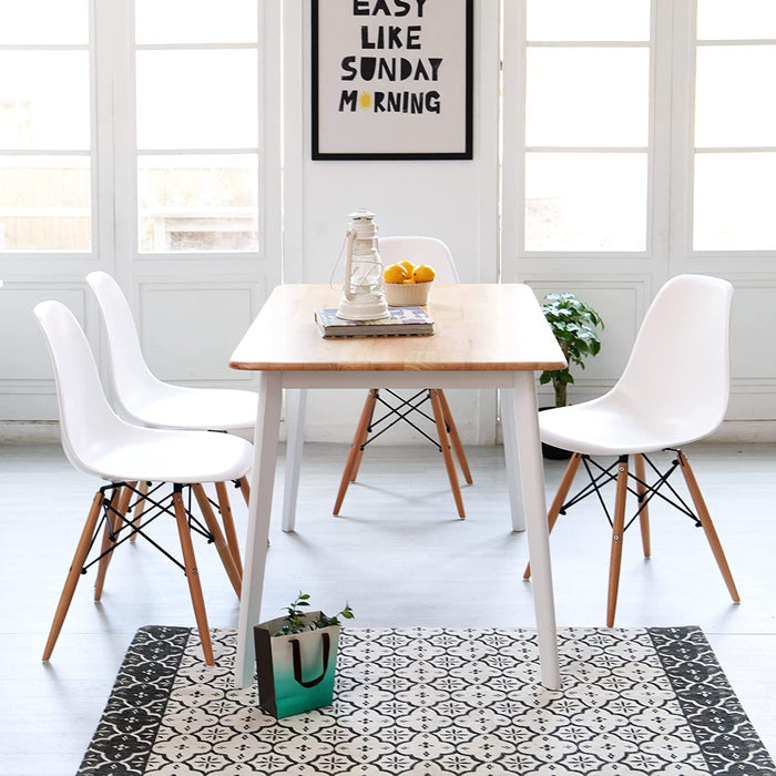 Mid Century Modern Rectangular Wooden Dining Table