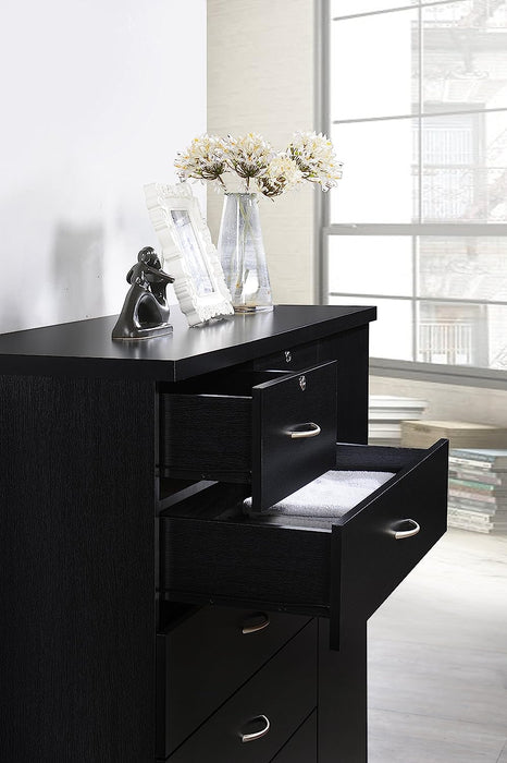 Black 7-Drawer Jumbo Chest