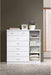 White 7-Drawer Jumbo Chest