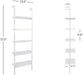 5-Tier Wall Mounted Bookcase with Open Shelves