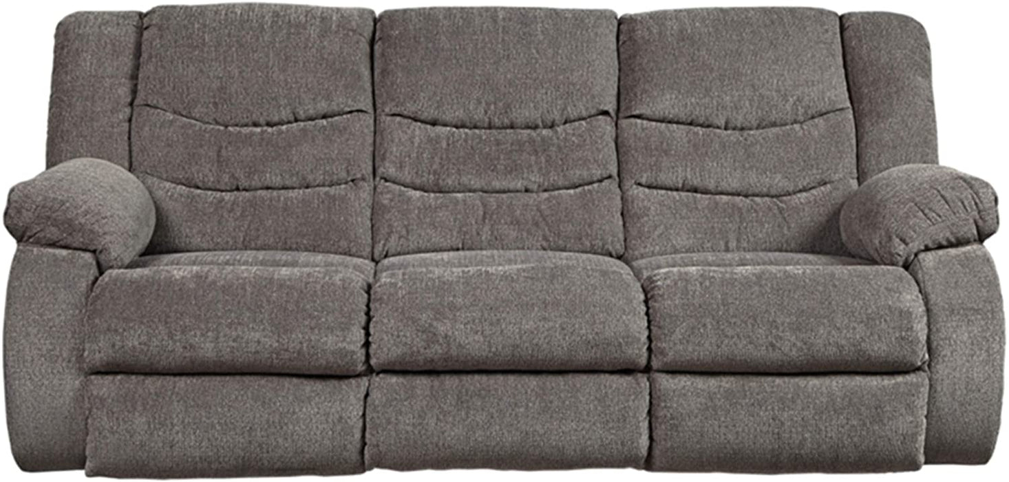 Ashley Tulen Modern Reclining Sofa in Gray