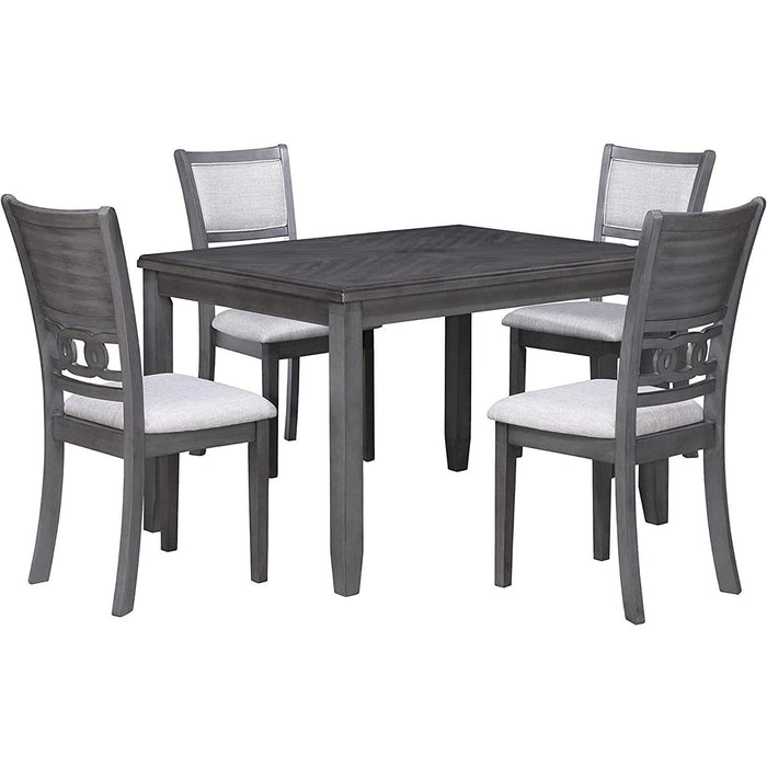 Gia 5-Piece Dining Set with 1 Table and 4 Chairs