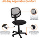 Adjustable Mesh Office Chair in Black