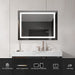 LED Wall Mounted Bathroom Mirror, Anti-Fog