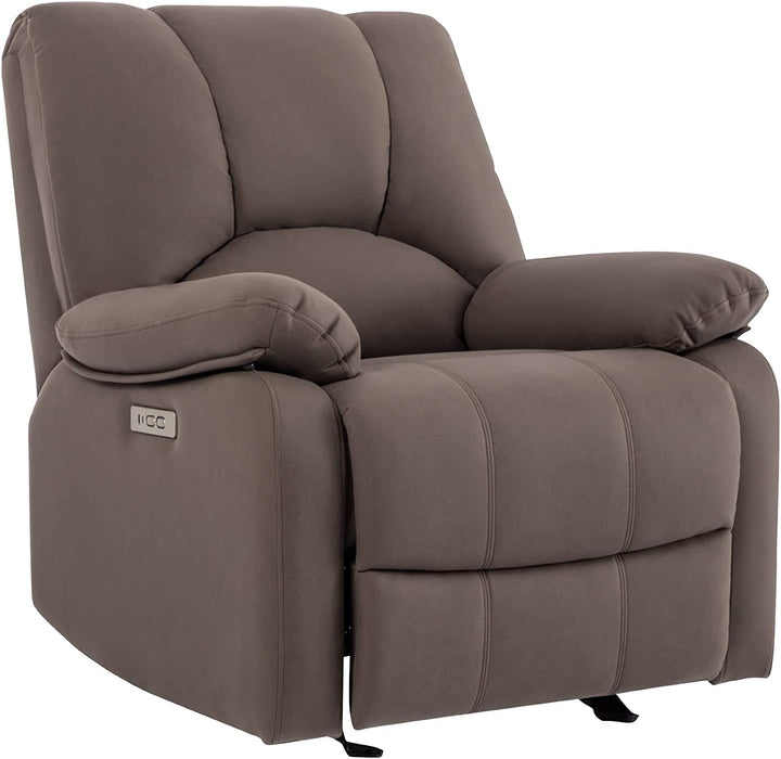 Performance Fabric Electric Glider Reclining Chair