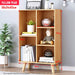 3-Tier Wooden Bookshelf with Yellow Finish