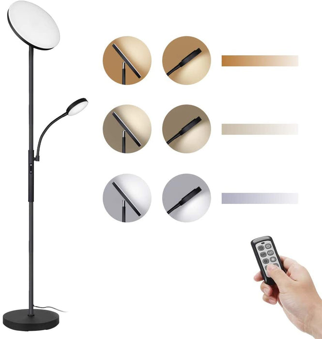 Modern Tall Floor Lamp with Foot Switch for Home