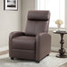 Brown PU Leather Recliner Chair with Massage