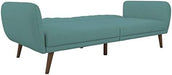 Brittany Sofa Futon - Premium Light Blue Upholstery