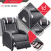 Massage Gaming Recliner Chair, Silver