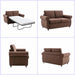 Convertible Loveseat with Pull-Out Mattress (S1-Brown)
