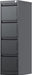 Metal Vertical File Cabinet with Lock (Black)