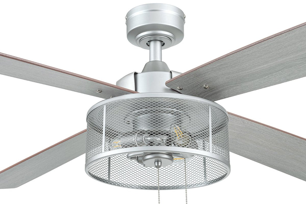 Better Homes & Gardens 52" 4 Blade Pewter Cage Ceiling Fan with Lights