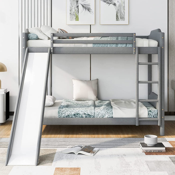 Long Horn Solid Hardwood Bunk Bed, White