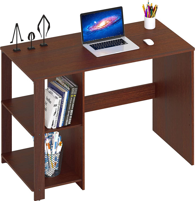 Cherry Desk with Shelves for Home Office