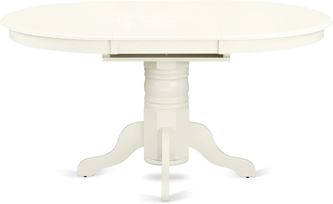 Linen White round Dining Room Table