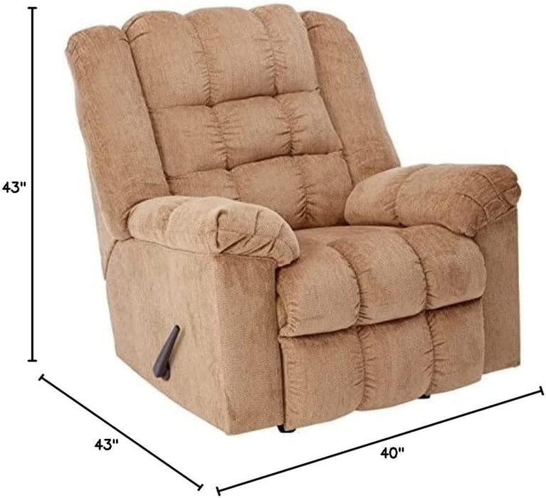 Manual Rocker Recliner, Light Brown