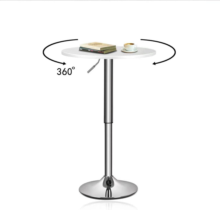23.6'' Wood Bar Pub Table with Adjustable Height