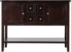 Cambridge Series Sideboard Table with Bottom Shelf, Espresso