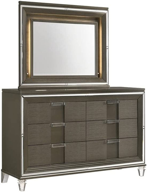 Charlotte 6-Drawer Dresser W/Mood Lighting Mirror