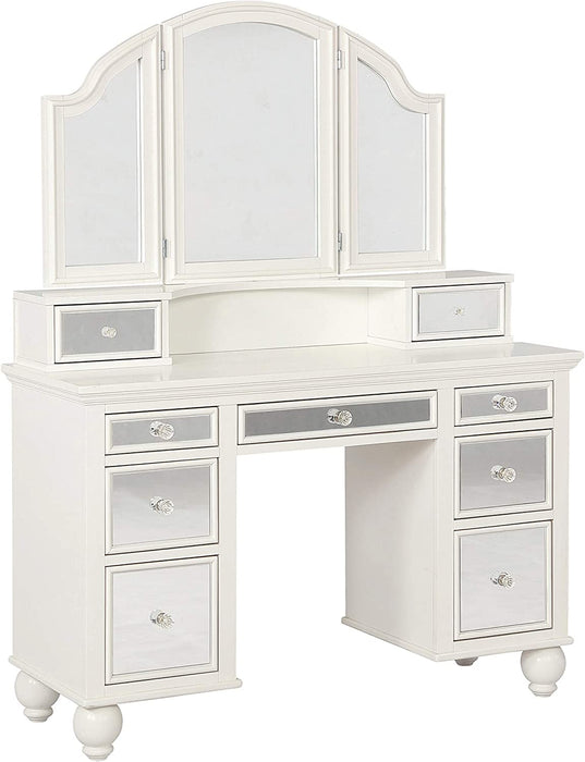 Beige/White 2-Piece Vanity Set