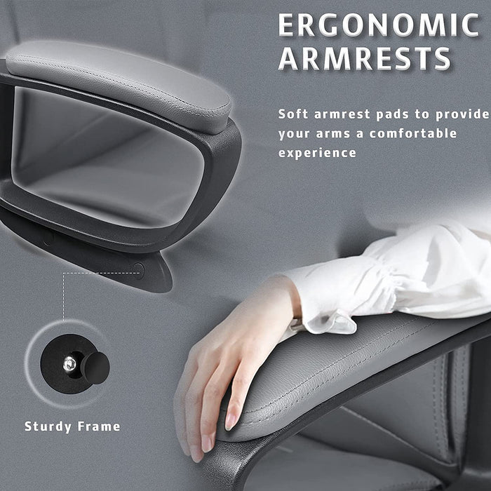 Ergonomic High-Back Office Chair for Long Seating