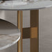 Mid-Century Glam Style round Nesting Coffee Table Set