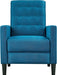 Fabric Recliner Chair Adjustable, Blue