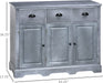 Cool Gray Kitchen Buffet Cabinet