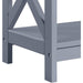 Gray 3-Tier Console Table with Storage Shelves