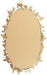 Metal Butterfly Oval 3D Wall Mirror, 19" X 5" X 33", Gold