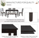 6 Piece Rectangle Dining Table Set
