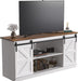 65-Inch Farmhouse TV Stand with Sliding Barn Doors