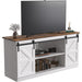 65-Inch Farmhouse TV Stand with Sliding Barn Doors