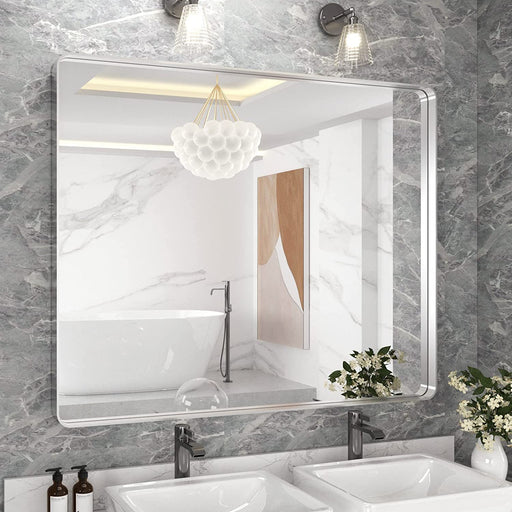 40X32 Inch Silver Bathroom Mirror