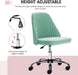 Adjustable Armless Rolling Chair for Small Spaces