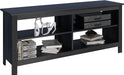 Black TV Stand with Storage Shelves for 50″ TV