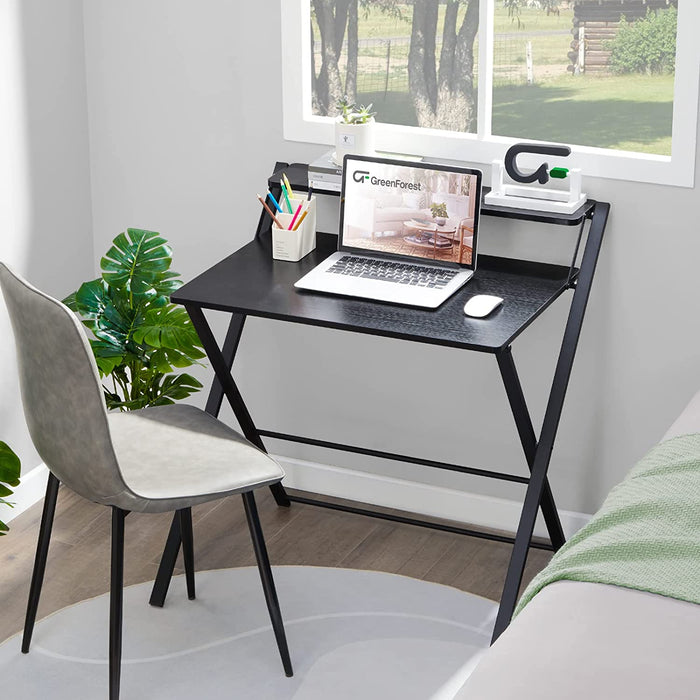 Foldable 2-Tier Desk for Small Spaces