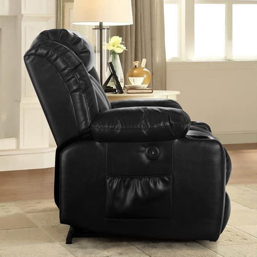 Black Power Lift Recliner with Heat & Massage