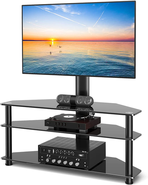 Adjustable TV Stand with Shelves for 32-75 Inch Tvs