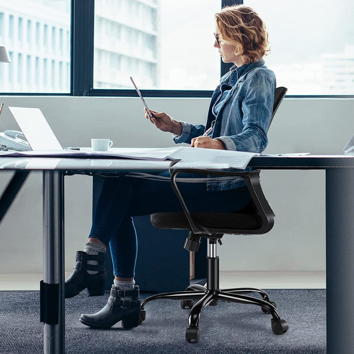 Ergonomic Mid-Back Office Chair with Lumbar Support