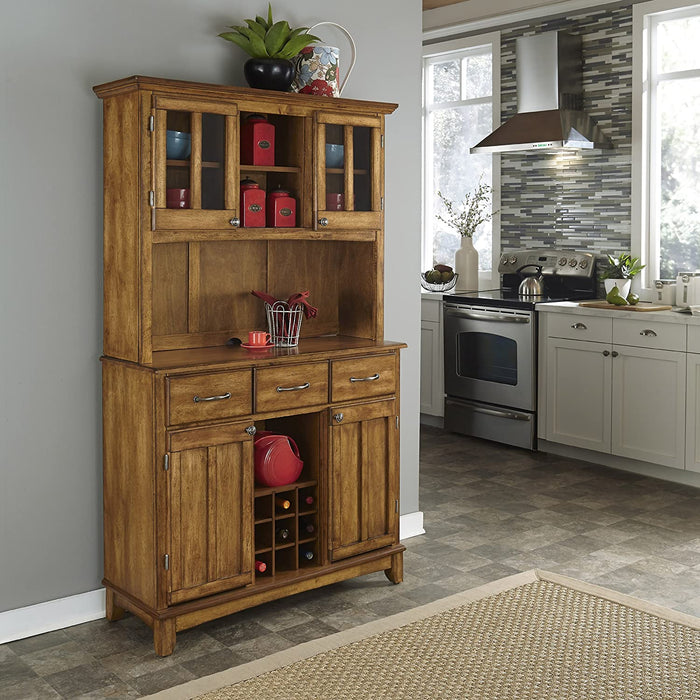 Buffet of Buffets Oak and Wood Top